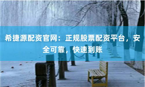 希捷源配资官网：正规股票配资平台，安全可靠，快速到账